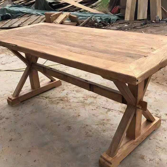 2.4米美式农场长木桌