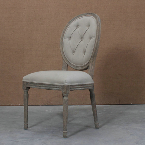 Wood Stackable French Louis Chair